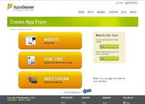choose more image creating a browser app