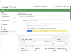 adwords search