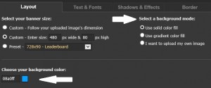 choose background colour