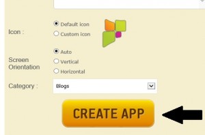 create app button
