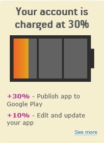app progress monitor Android app builder