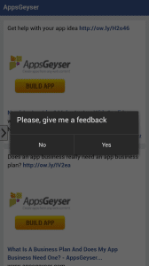 This is what your app will look like after customized code