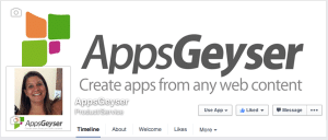 Facebook page for business