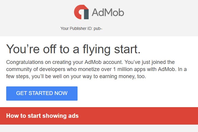 get started with AdMob
