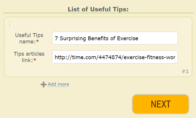 insert links to make an app