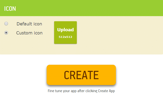 upload app icon