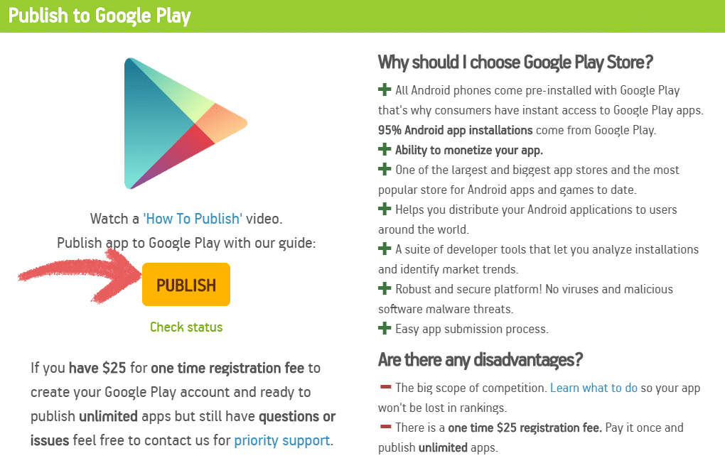 publish create app on Google Play