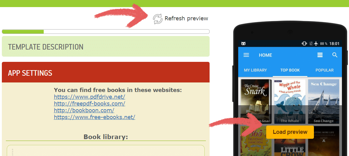 preview your app before making it